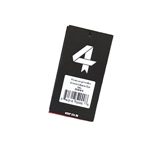 Fourlaps Women's Poise Longline Space Dye Bra Green Size XXL NWT - Picture 4 of 6